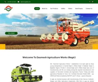 Dasmeshagriworks.com(Dasmesh Agriculture Works (Regd.) Patiala) Screenshot