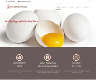 Dasoon.com.sg(Make Your Body Fit and Healthy by Nutrients of the Eggs) Screenshot