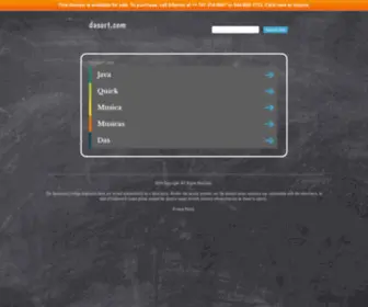 Dasort.com(Forsale Lander) Screenshot