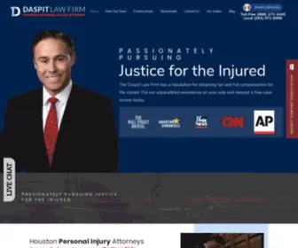 Daspitlaw.com(Houston Personal Injury Lawyer) Screenshot