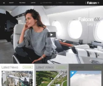 Dassaultfalcon.com(Dassault Falcon) Screenshot