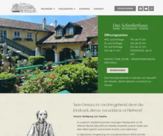 Dasschreiberhaus.at(Heurigen-Restaurant, Catering und Hochzeitslocation in Wien) Screenshot