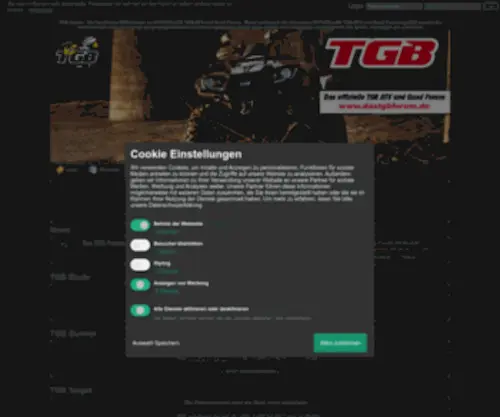 Dastgbforum.de(TGB Forum offizielles ATV und Quad Forum) Screenshot