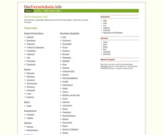 Dasverzeichnis.info(Lokales Webverzeichnis für Deutschland) Screenshot