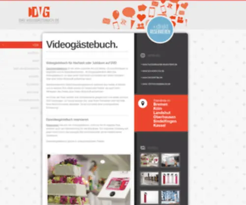 Dasvideogaestebuch.de(Videogästebuch für Hochzeit oder Jubiläum auf DVD) Screenshot