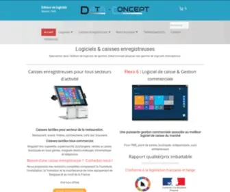 Data-Concept.be(Logiciels et caisses enregistreuses certifiées) Screenshot