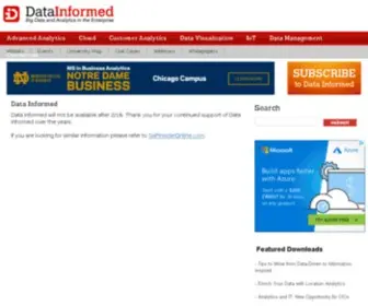Data-Informed.com(Data Informed) Screenshot