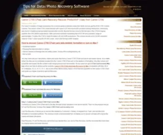 Data-Photo-Recovery-Tips.com(Tips for Data/Photo Recovery Software) Screenshot