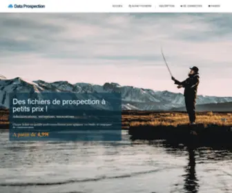 Data-Prospection.fr(Trouver et constituez facilement et au meilleur prix votre fichier de prospection pour contacter les administrations) Screenshot