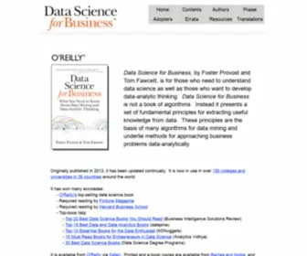 Data-Science-For-Biz.com(Data Science for Business) Screenshot
