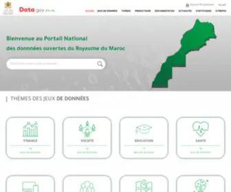 Data.gov.ma(Portail de l'Open Data au Maroc) Screenshot