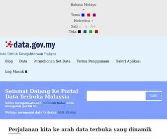 Data.gov.my(Portal Data Terbuka) Screenshot