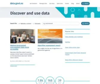 Data.govt.nz(Discover and use data) Screenshot