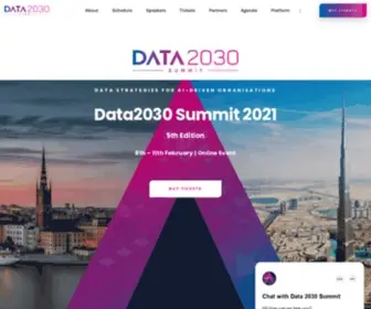 Data2030Summit.com(Data2030 Summit 2021) Screenshot