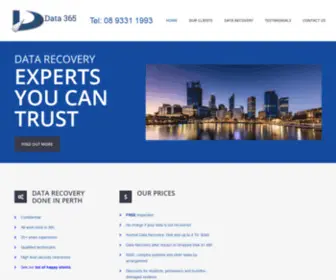 Data365.com.au(Data Recovery Specialists) Screenshot