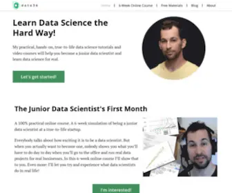 Data36.com(Learn Data Science the Hard Way) Screenshot