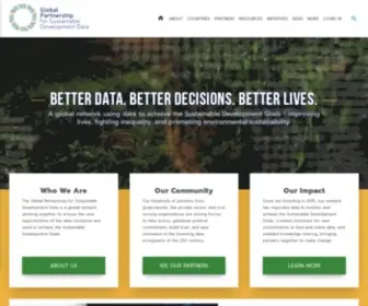 Data4SDGS.org(A global network using data to achieve the Sustainable Development Goals) Screenshot