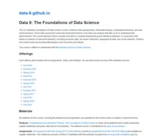 Data8.org(Data) Screenshot