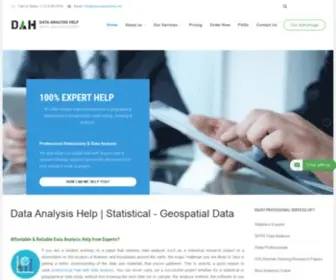 Dataanalysishelp.net(Statistical Analysis Help & Geospatial Data Analysis Help) Screenshot