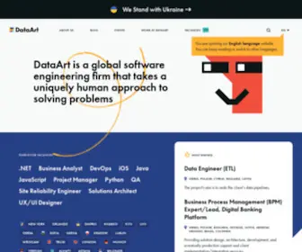 Dataart.ru(Enterprise Software Development Company) Screenshot