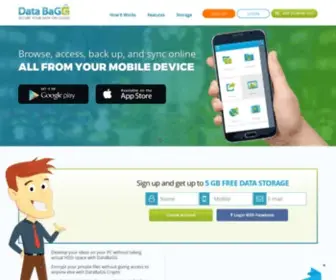 Databagg.com(Online Data Storage) Screenshot