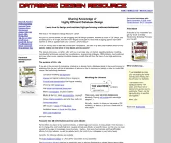 Databasedesign-Resource.com(The Database Design Resource Center) Screenshot