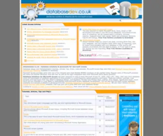 Databasedev.co.uk(Database Solutions & Downloads for Microsoft Access) Screenshot