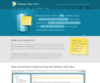 Databasenotetaker.com(Databasenotetaker) Screenshot