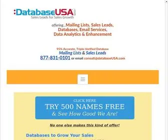 Databaseusa.com(Email Lists) Screenshot