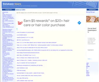 Databaseusers.com(Database Users Home) Screenshot
