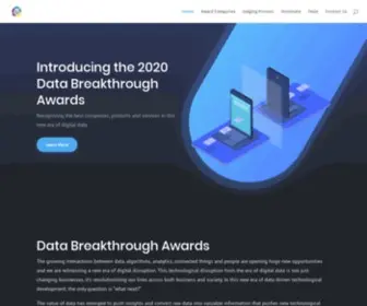 Databreakthroughawards.com(Data Breakthrough Awards) Screenshot