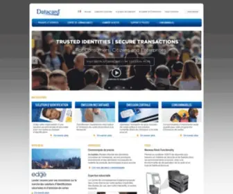 Datacard.fr(Imprimantes de cartes d’identification et solutions d’émission de cartes) Screenshot