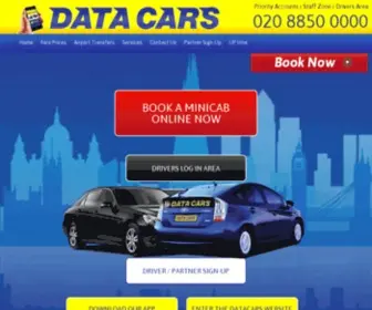 Datacars.com(Data Cars Minicabs Lewisham & South East London) Screenshot