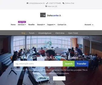Datacenter.lk(Fast & Reliable Web Hosting Service Provider in Sri Lanka) Screenshot