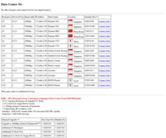 Datacenter.sg(Pte Ltd) Screenshot