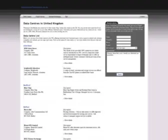 Datacentres-Datacenters.co.uk(Data Centres in United Kingdom) Screenshot