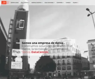 Datacentric.es(Soluciones de Datos para Marketing multicanal y Big Data) Screenshot