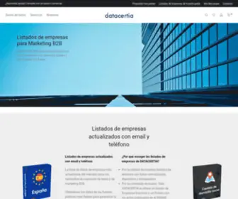 Datacertia.com(Listados) Screenshot