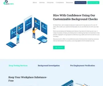 Datacheckinc.com(Pre-Employment Background Check & Screening Service) Screenshot