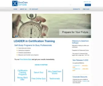 Datachemsoftware.com(Training Certification Programs) Screenshot