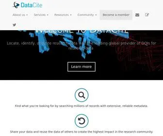 Datacite.org(Datacite) Screenshot
