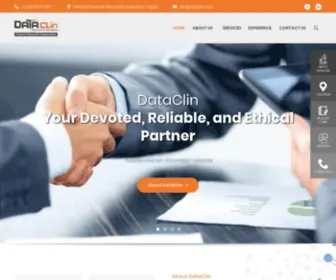 Dataclin.com(Contract Research Organization) Screenshot