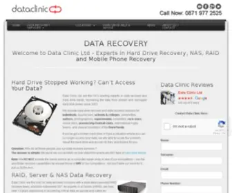 Dataclinic.co.uk(Data Recovery from Hard Drives) Screenshot