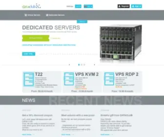 Dataclub.eu(Dedicated and Virtual servers) Screenshot