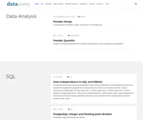 Datacomy.com(Datacomy) Screenshot