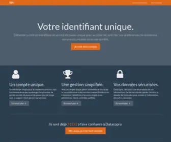 Datacopro.org(Votre identifiant unique) Screenshot