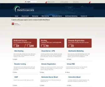 Datacorporate.com(Data Corporate Datacenter) Screenshot