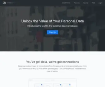 Datacoup.com(Reclaim your personal data) Screenshot