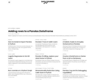 Datacourses.com(Data Courses) Screenshot