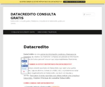 Datacreditoconsultagratis.com(DATACREDITO CONSULTA GRATIS) Screenshot